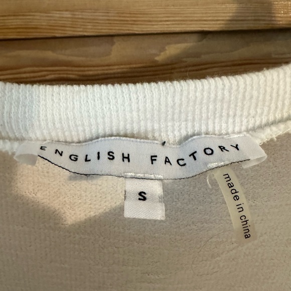 ENGLISH FACTORY MIXED MEDIA SHORT-SLEEVE MINI DRESS - Picture 3 of 3